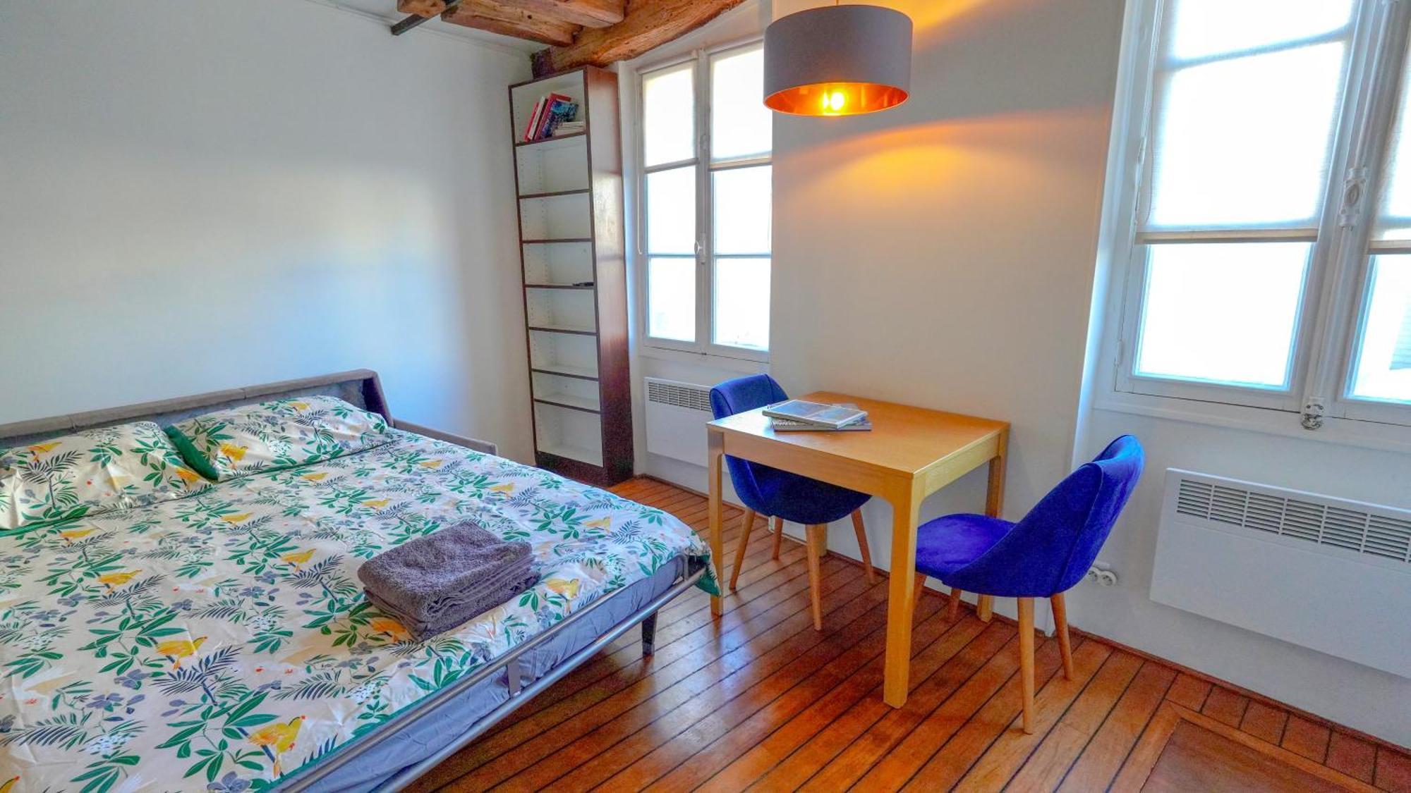Romantic Studio At Quartier Latin Paris Luaran gambar